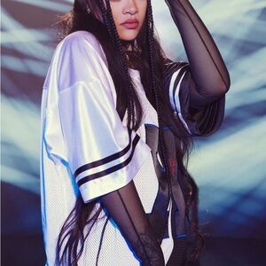 NEW IN PACKAGING Savage X Fenty Black Rihanna Super Bowl Jersey